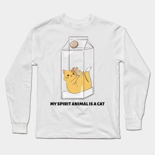 My Spirit Animal Is A Cat Long Sleeve T-Shirt